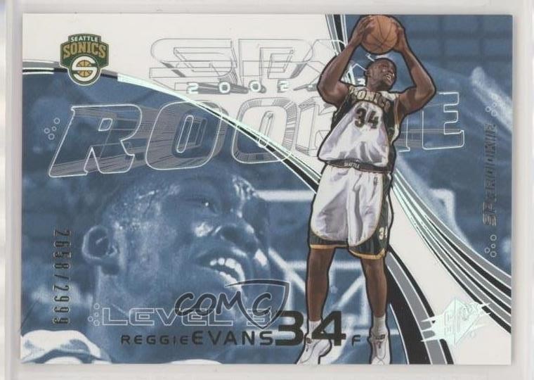 2002-03 SPx SPx Rookie Level 3 2658/2999 Reggie Evans #161 Rookie RC l8x