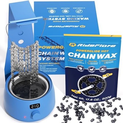 RideFlare Bicycle Chain Wax Melting System   Mess-Free, Efficient Chain Waxing 