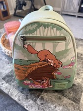 Mini Mochila Bolso Loungefly Disney El Zorro y el Sabueso Nuevo Con Etiquetas