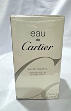 RARE Cartier Eau de Cartier EDT Spray 100ml 3.3oz NEW SEALED Unisex VINTAGE