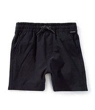 NEW 44 QUIKSILVER LITTLE BOYS TAXER AMPHIBIAN BOARD SHORTS BLACK SZ 6