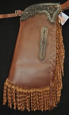 Custom Made Leather Chinks/New Distressed Chaps/Made In USA