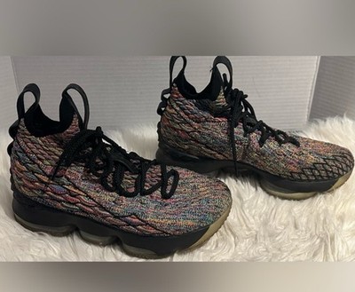 Nike Sneakers LeBron 15 XV  Four Horsemen  Fruity Pebbles Size 6y US NBA