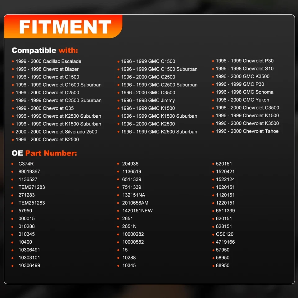 Compresor de aire acondicionado con embrague para 96-99 Chevy GMC C1500/2500/3500 K1500 K3500 Escalade Foto 2 de 4