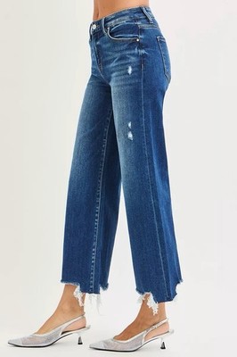 NWT Risen High Rise Crop Wide Leg Jeans 11  Y-10 $80 retail