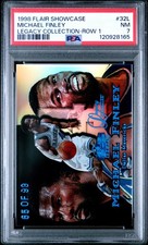 Michael Finley 1998 Flair Showcase Legacy Collection /99 PSA 7