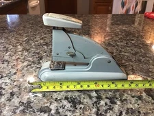 Vintage Swingline No. 3 Gray Speed Stapler Art Deco Office Desk Accessory RARE!