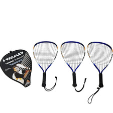 3x Lot HEAD Nano Ti.Rocket Titanium Racquetball Racquet 3-5/8" Grip Set NICE