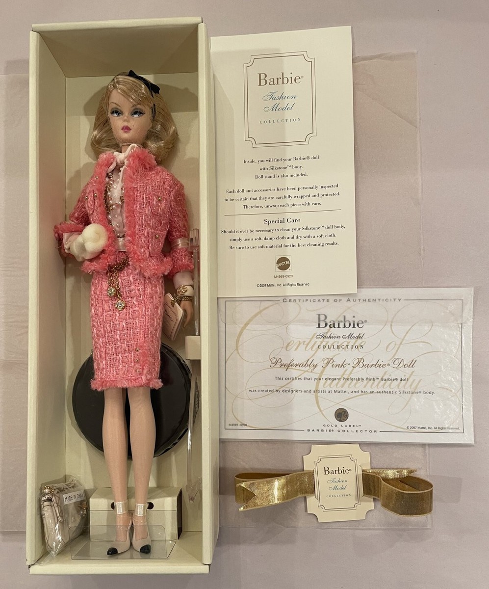 Pink Silkstone Barbie Dolls For Sale Preferably Pink 2008 Barbie