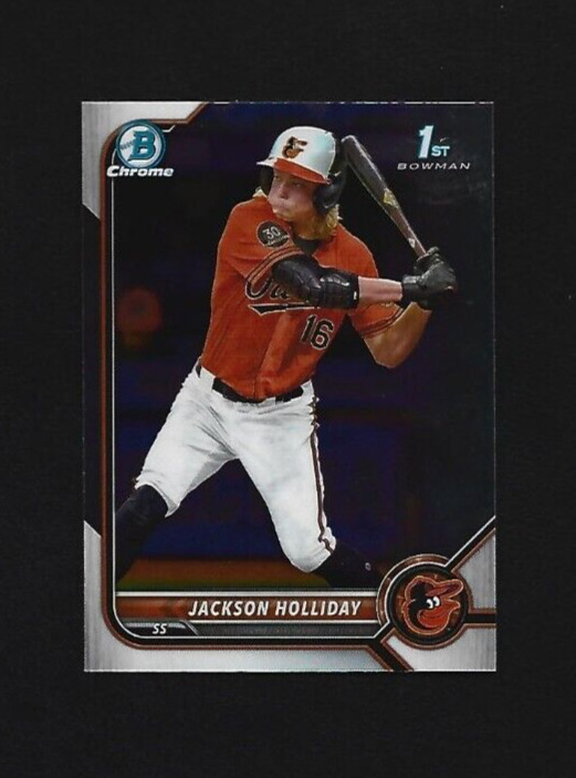 2022 Bowman Draft Jackson Holliday Chrome BDC-168 Baltimore Orioles (K)