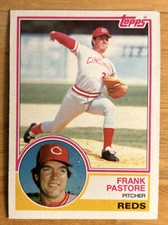 1983 Topps Frank Pastore Baseball Card #658 Reds Pitcher O/C Corner & Edge Dings