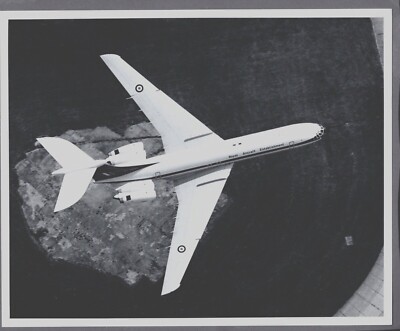 ROYAL AIRCRAFT ETABLMENT VICKERS VC10 LARGE ORIGINAL RAE STAMPED PHOTO R.A.E