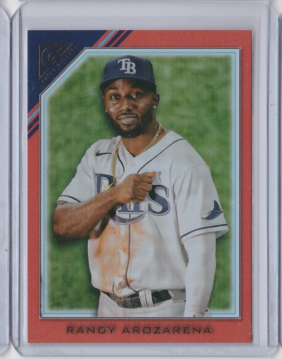 2022 Topps Gallery RANDY AROZARENA Tampa Bay Rays ORANGE #'d /25