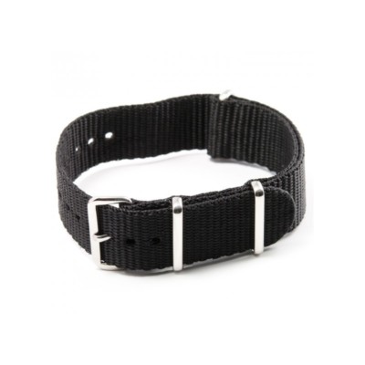 Cinturini di nylon rotondi Colore NERO