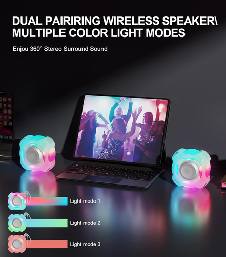 Wireless Shower Speaker Waterproof Bluetooth 5.0 Portable Small IPX7 Beach Pool - 第 5/5 張圖片