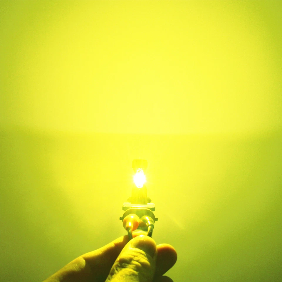 LED Yellow Headlight Bulbs for E-Z-GO Golf Cart TXT, RXV, Medalist,Workhorse MPT - Image 2 of 4