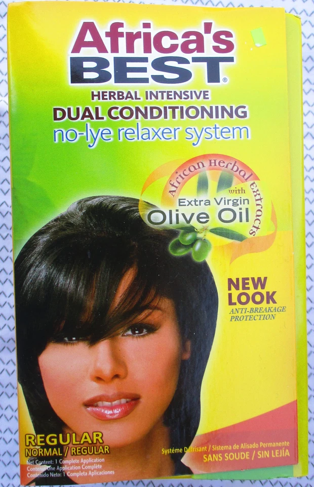 X3 Africa's Best Sistema Relajante Sin Lye Herbal Intensivo Doble Estado Aceite de Oliva Foto 4 de 4