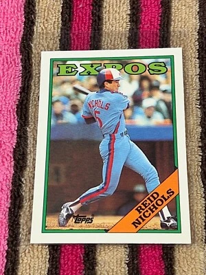 1988 TOPPS TIFFANY #748 REID NICHOLS EXPOS VINTAGE NM-MT BASEBALL CARD !! - Photo 1/2
