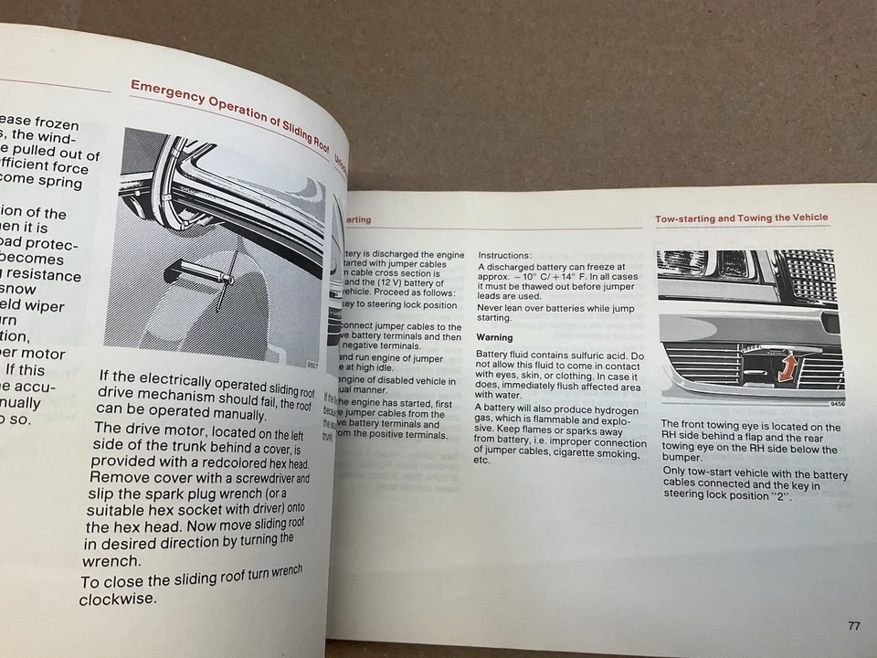 Mercedes Benz 300SD 1983 diésel manual original del propietario W126 Foto 4 de 4