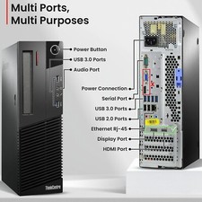 Lenovo Intel Core i5 4th Gen PC Desktops & All-In-Ones for sale - eBay