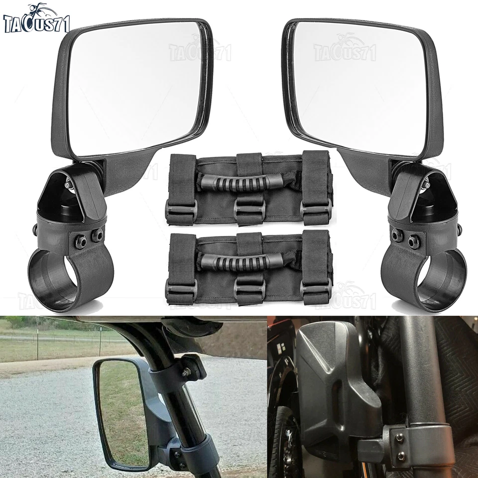 Espejos retrovisores laterales UTV abrazadera de 1,5"-2" para Honda Big Red 700 Pioneer 500 1000 Foto 2 de 4