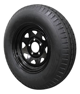 (Set of 2) Antego Tire and Wheel 185/80D13 Highway Terrain Trailer Tire & Wheel