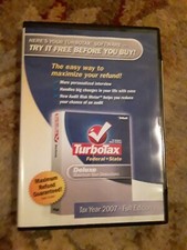 Turbo Tax 2007 Federal  State Returns Software