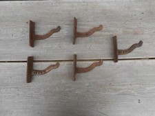5 ANTIQUE CAST IRON 4 1/2"  OG GUTTER  BRACKETS