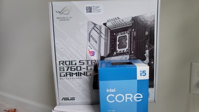 Intel i5 13400, ASUS Z760G  D4 WiFi Corsair 16GB DDR4-3600 SSD 256 Gb Combo
