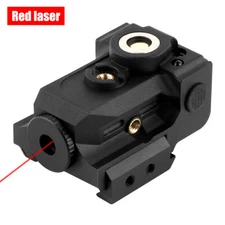 Low Profile Rechargeable Pistol Red Green Laser Sight for Handgun Rifle w/ Rail