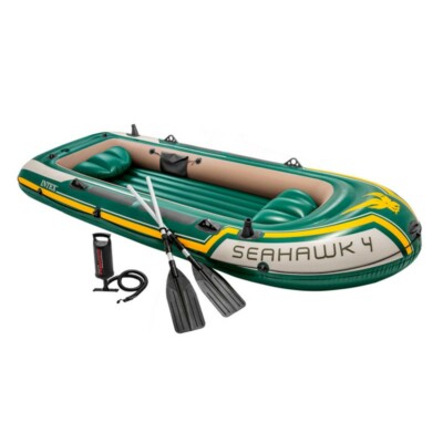 Intex Boot Seahawk 4 Sportboot Schlauchboot Ruderboote Paddelboot 351x145x48cm