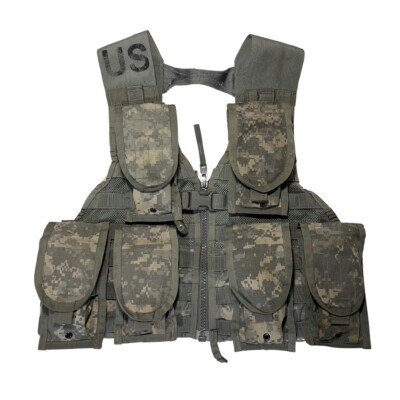7pc Fighting Load Carrier w/ 6 MOLLE II Pouches ACU UCP US ARMY