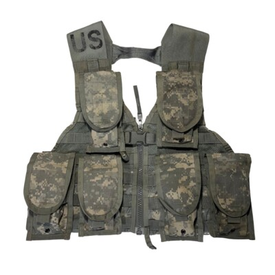#ad 7pc Fighting Load Carrier w 6 MOLLE II Pouches ACU UCP US ARMY $19.50