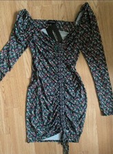 New Pretty Little Thing Size 12 Multi Ditsy Floral dress, Bodycon, BNWT