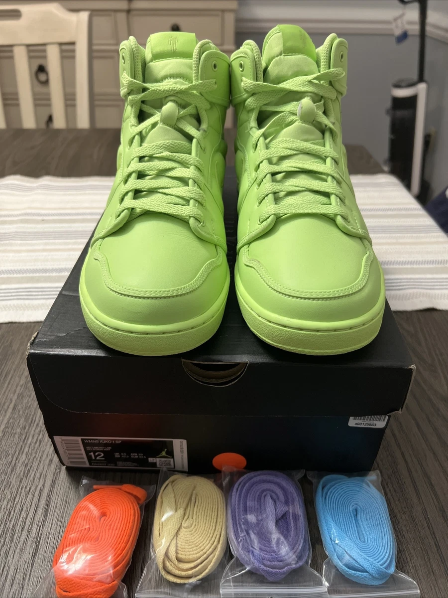 Nike Women Jordan 1 x Billie Eilish KO SP Lime Green Shoes DN2857-330 Size 12