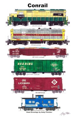 Conrail (Reading/EL Patch) Freight Train 11
