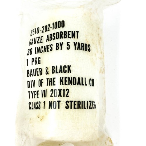 Vietnam Era US Military 6510-202-1000 Gauze Absorbent, Type VII - 36 in x 5 yds - Picture 3 of 4