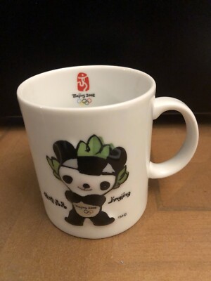 2008 Olympics Beijing JINGLING Coffee Tea Mug 12oz Panda 