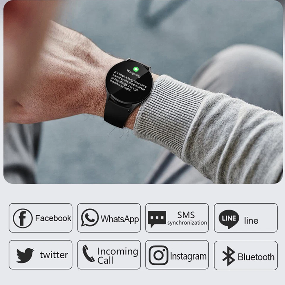 Pink Smart Watch Women Ladies Smartwatch Fitness Tracker Pedometer Sleep Monitor - Image 4 of 4