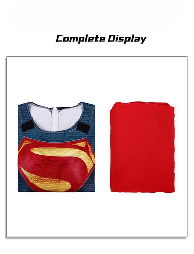 Halloween Cosplay Superman: Man of Steel Clark Kent Stage Show Costume Set HOT - Picture 16 of 17