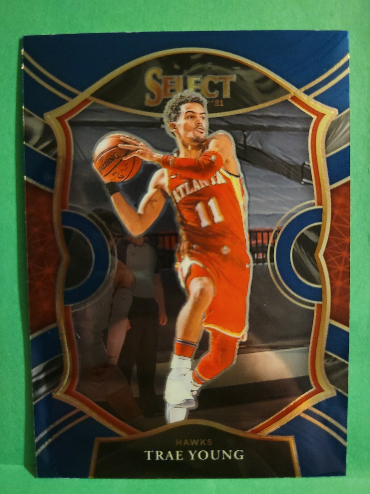 2020-21 Panini Select Trae Young Concourse Retail Blue #2 Atlanta Hawks