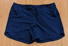 Lands End 5 Cover-Up SWIM Shorts Blue w/ Pockets 468766 - 18