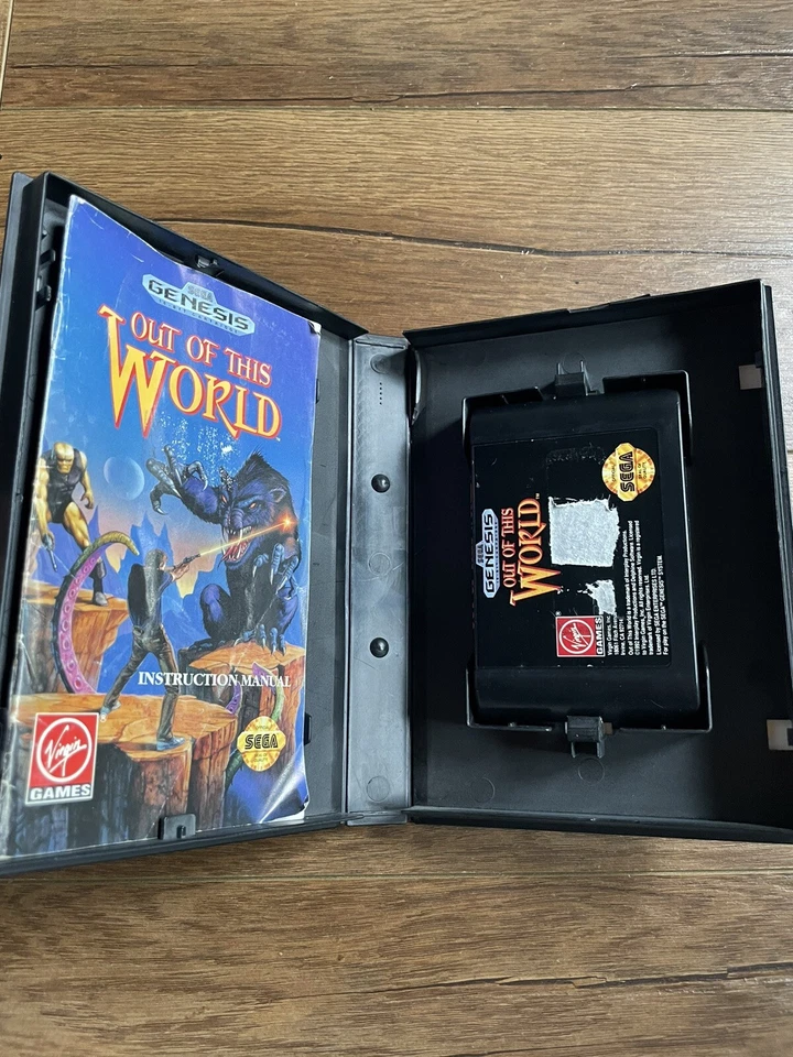 Out of This World (Sega Genesis 1994)Authentic Tested CIB - Image 2 of 4
