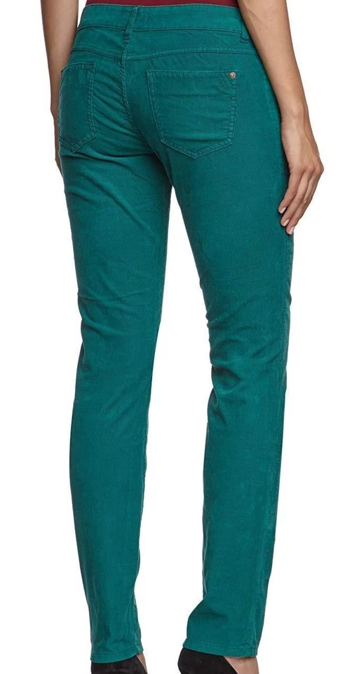 PANTALONES DE ALGODÓN AJUSTADOS MARC O'POLO 'SKARA' Verde/Bosque Lluvioso para Mujer - 31/32   Foto 3 de 3