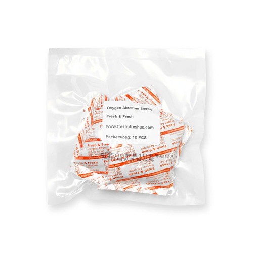 Fresh & Fresh (100 Packet) 500 CC Premium Oxygen Absorbers (10 Bag of 10 Packet) - Picture 2 of 5