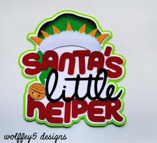 CRAFTECAFE CHRISTMAS TITLE premade paper piecing scrapbook diecut piece page 3D