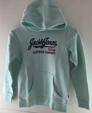 Age 10 Year Jack & Jones Mint Coloured Cotton Mix Hoodie