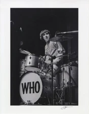 The Who Keith Moon Drummer 1967 Monterey Pop Festival Rare 11x14 Photo Signed