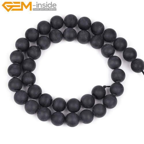 Natural Assorted Frosted Matte Gemstone Round Loose Beeds Jewelry Making 15" DIY - Picture 353 of 408