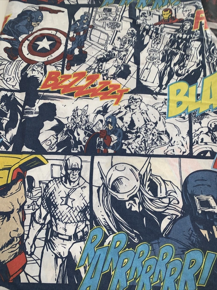 2 шт. Marvel Avengers Assemble Twin Flat и наволочка лист Ironman Capt. Америка - Изображение 4 из 4